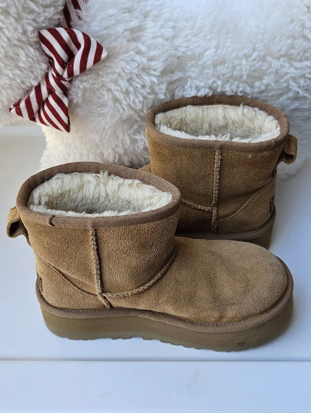 UGG Chestnut Tan Suede Kids Booties